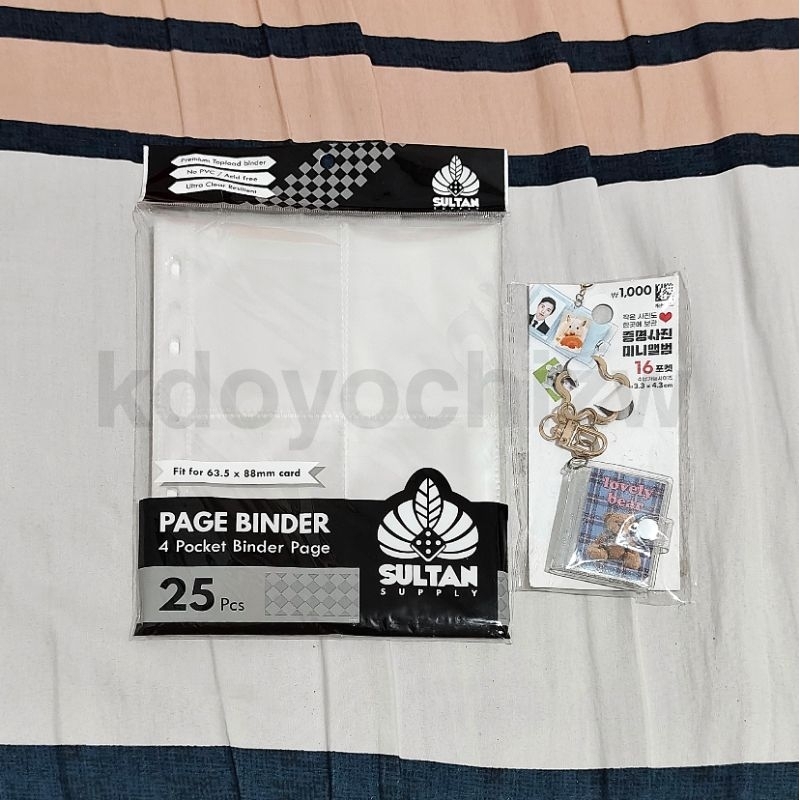 [READY] SLEEVE SULTAN 4P DOUBLE SIDE UNTUK BINDER A5, ID PHOTO COLLECT BOOK KOLBUK DAISO KOREA KR