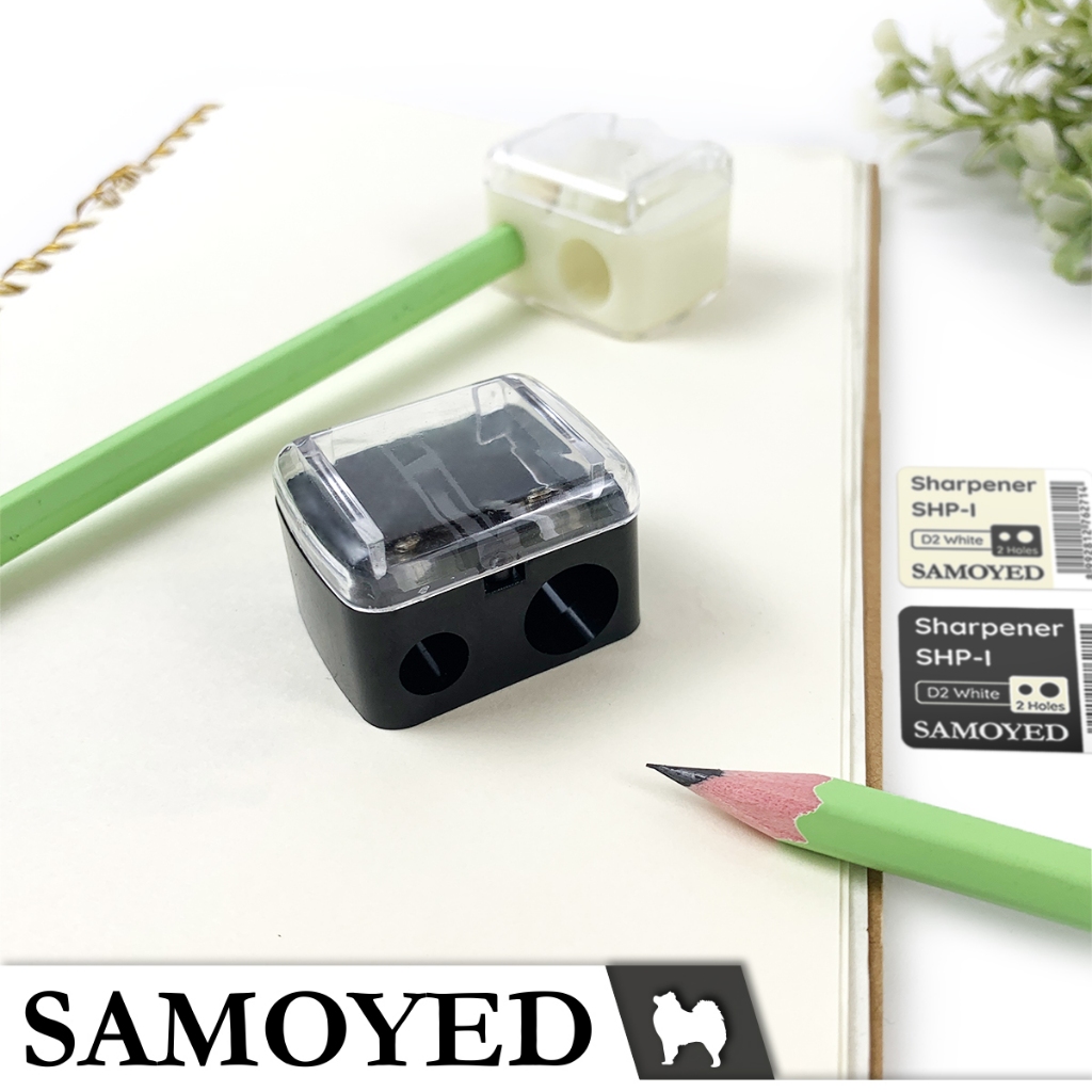 

SAMOYED SHP-I Rautan / Serutan Pensil 2 Lubang / Double / Dual Holes Pencil Sharpener