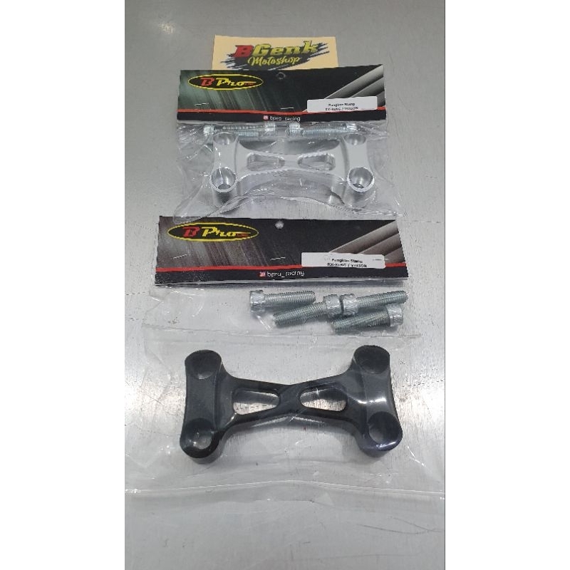 Pangkon Stang Bpro Racing klem stang raiser stang silver yamaha rxking vixion