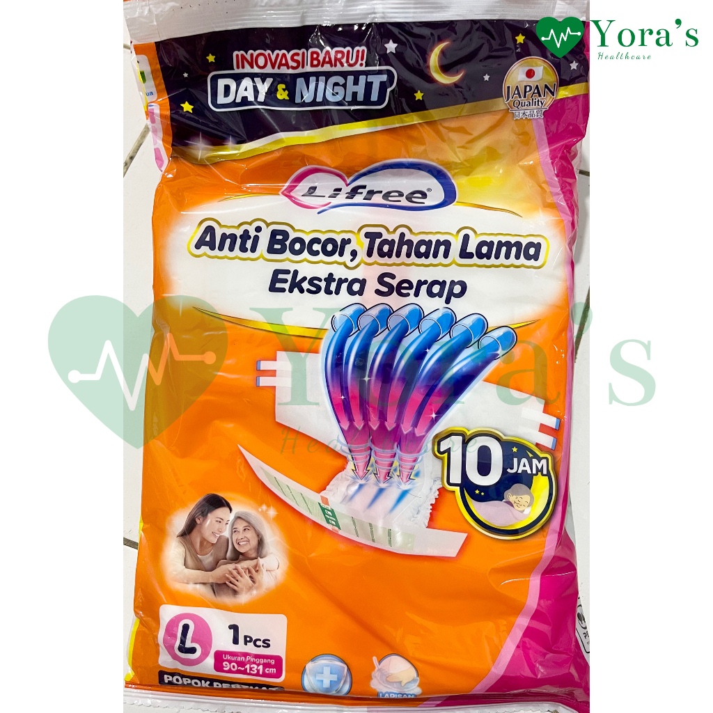 Lifree Popok Dewasa Model Perekat L / XL Satuan