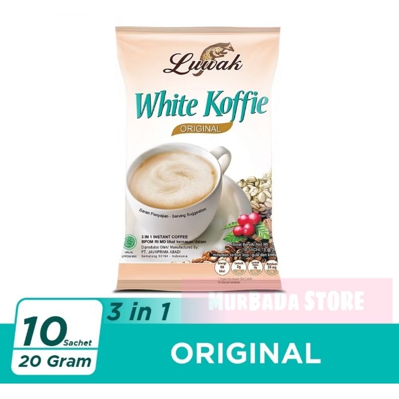 

_MurBaDa STORE__MurBaDa STORE_LUWAK WHITE KOFFIE ORIGINAL 10x20gr