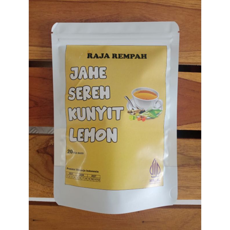 

Teh celup raja rempah jahe sereh kunyit lemon