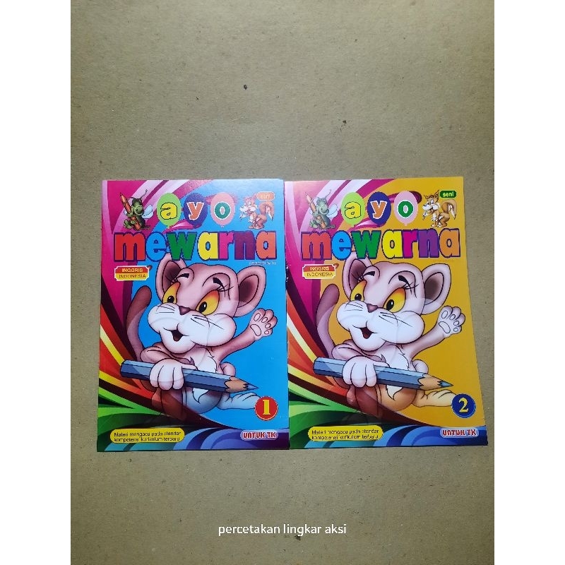 

buku latihan ayo mewarna untuk tk / buku sekolah / buku tk / buku ketrampilan