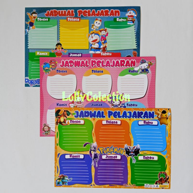 

Poster Anak Edukasi Jadwal Pelajaran