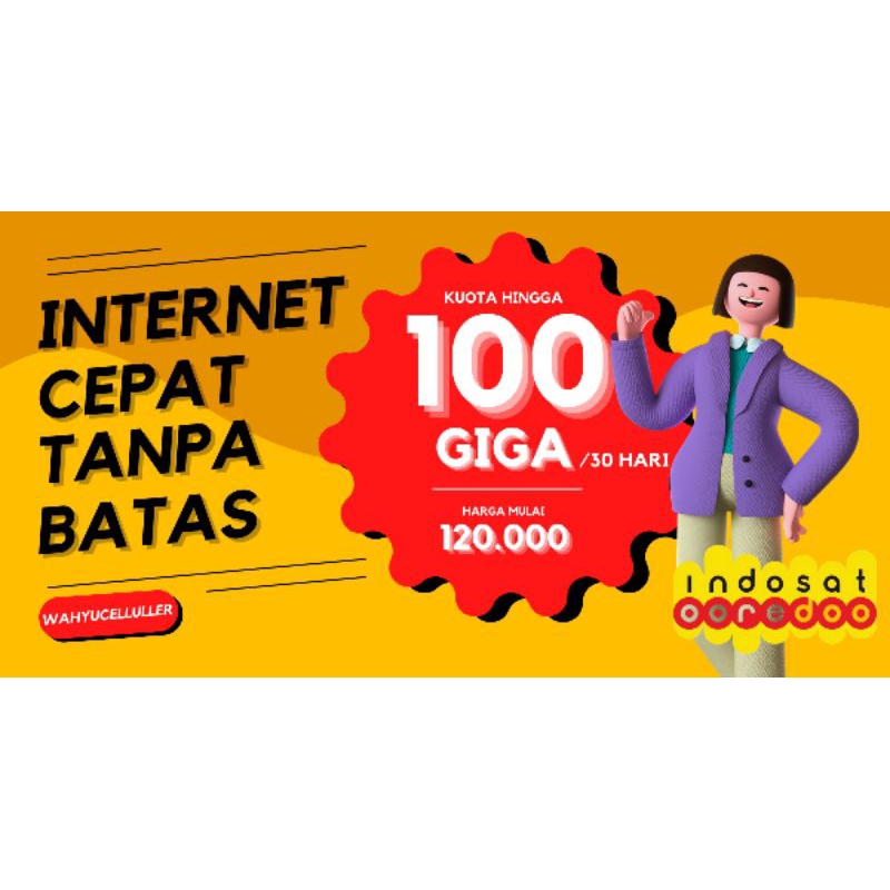 PAKET FREEDOM INTERNET SENSASI INDOSAT MURAH 100GB