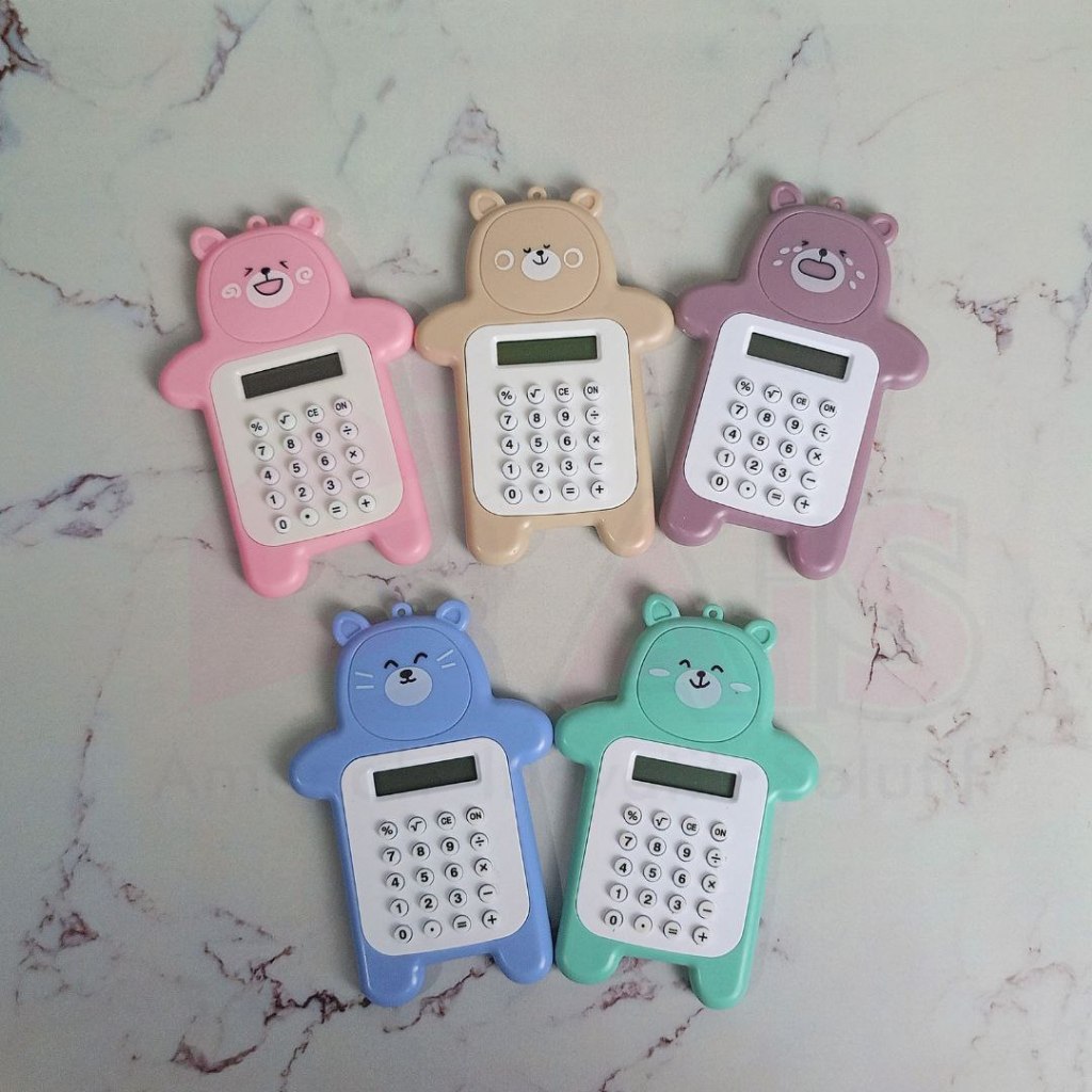 

KALKULATOR MINI PORTABLE 8 DIGIT MOTIF TOMBOL KARET BERUANG CALCULATOR PORTABEL