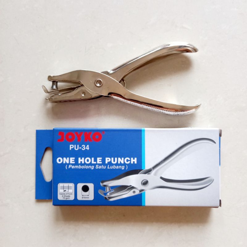 

[ ECER MURAH ] Pembolong Kertas Satu Lubang One Hole Paper Punch Joyko PU-34 ( Diameter Lubang 6 mm )