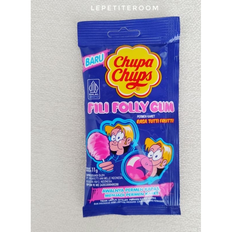 

CHUPA CHUPS FILI FOLLY GUM / PERMEN KARET CHUPA CHUPS /PERMEN KARET RASA TUTTI FRUITY