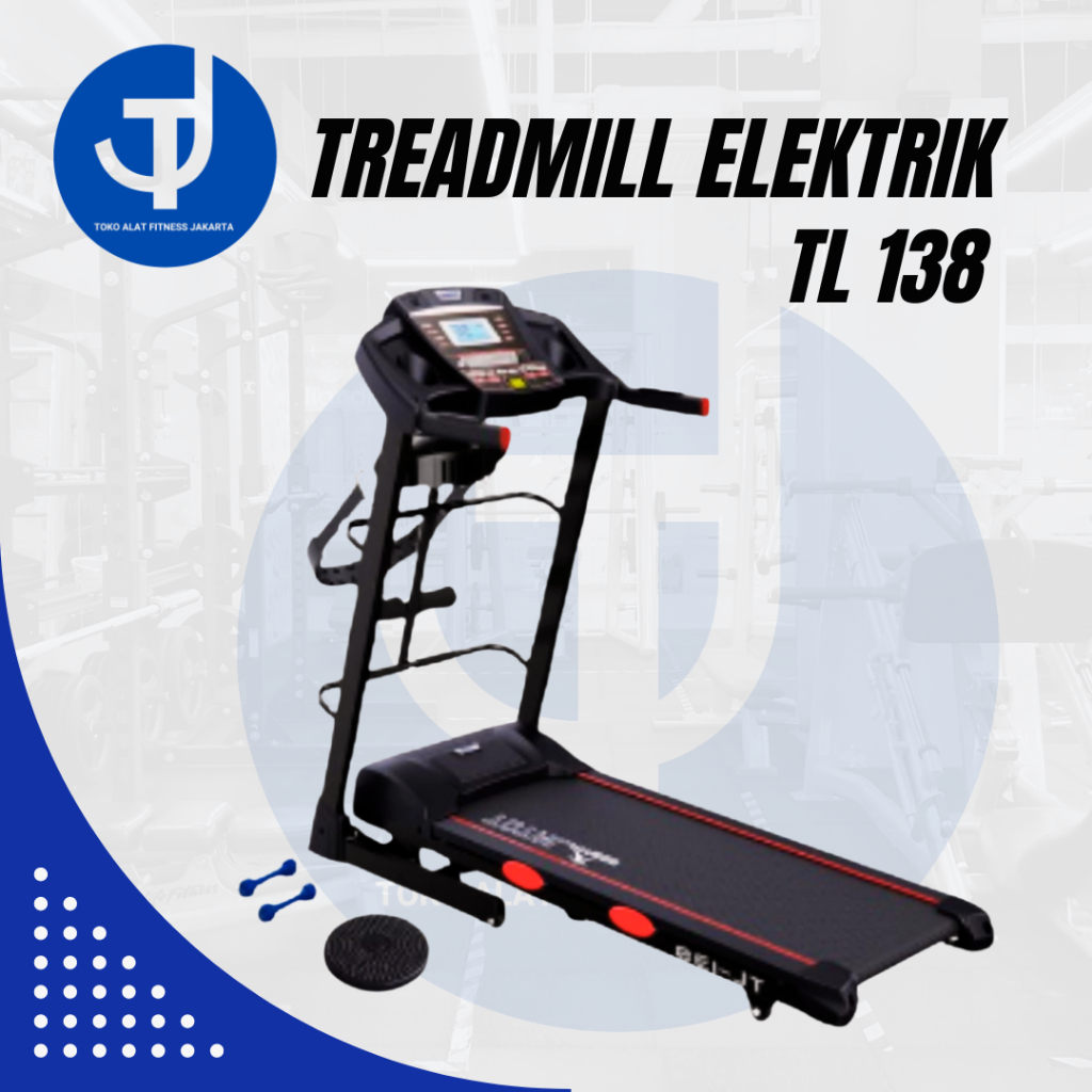 Treadmill elektrik tl 138 alat fitness lari treadmill total fitness auto incline ORIGINAL