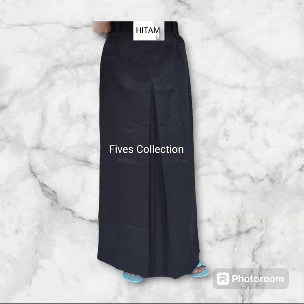 Rok span HITAM SMA Rok panjang belah 1 Bahan DRILL Seragam sekolah