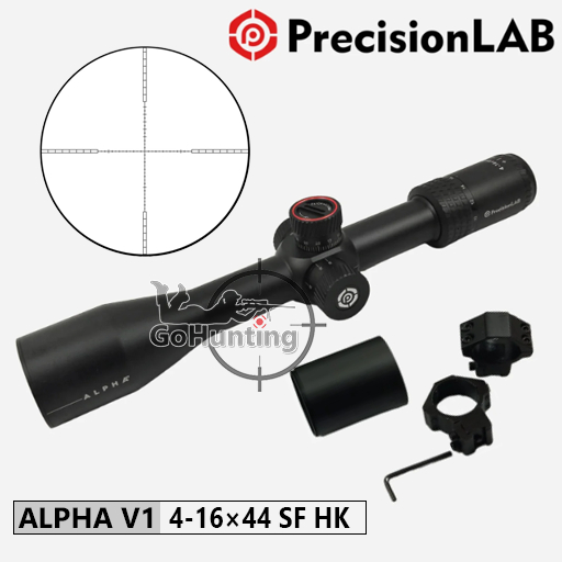 TELESKOP ALPHA V1 4-16X44 SF HK PRECISION LAB, TEROPONG ALPHA 4-16X44 SF HK, TELE SCOPE PRECISION LA