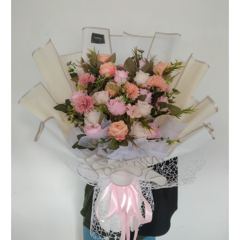 buket/bucket/bouquet/bunga/jumbo/besar/artificial/kado/hadiah/ulangtahun/wisuda/anniverarry