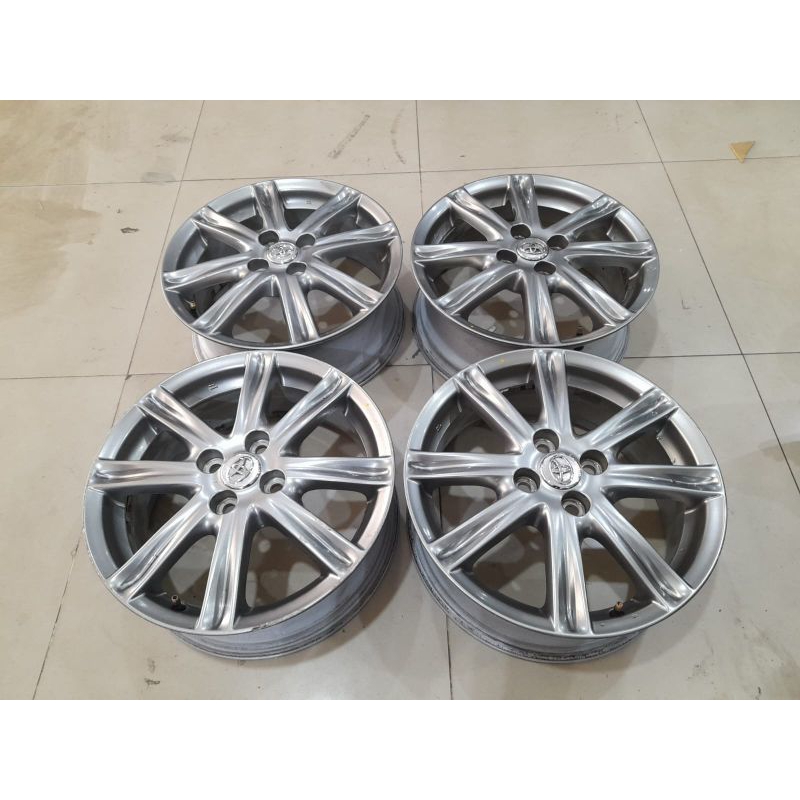 Velg Bekas Oem Yaris Ring 16 lebar 6 pcd 4x100 cocok di vios calya sigra agya ayla
