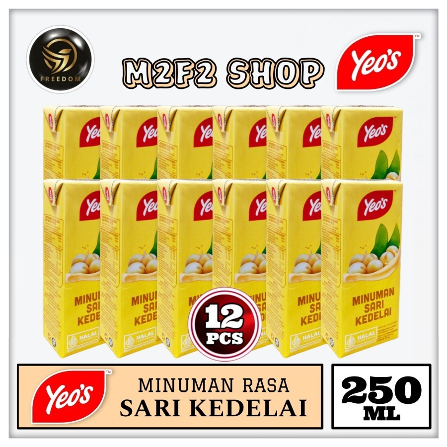 

Yeos Minuman Berperisa Sari Kedelai Kotak UHT | Soya Bean Flavoured Drink - 250 ml (Kemasan 12 Pcs)