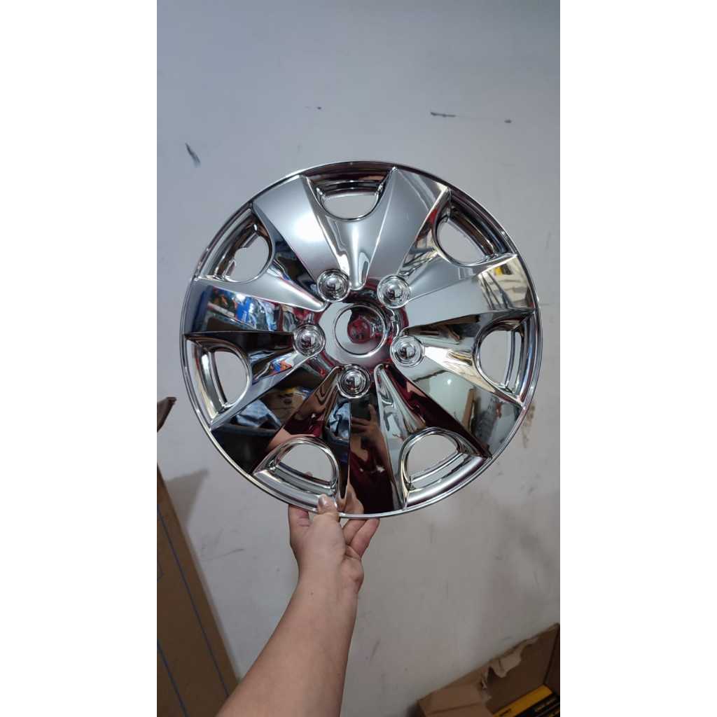 Cover Dop Velg Mobil Ukuran Ring 15 Chrome Universal