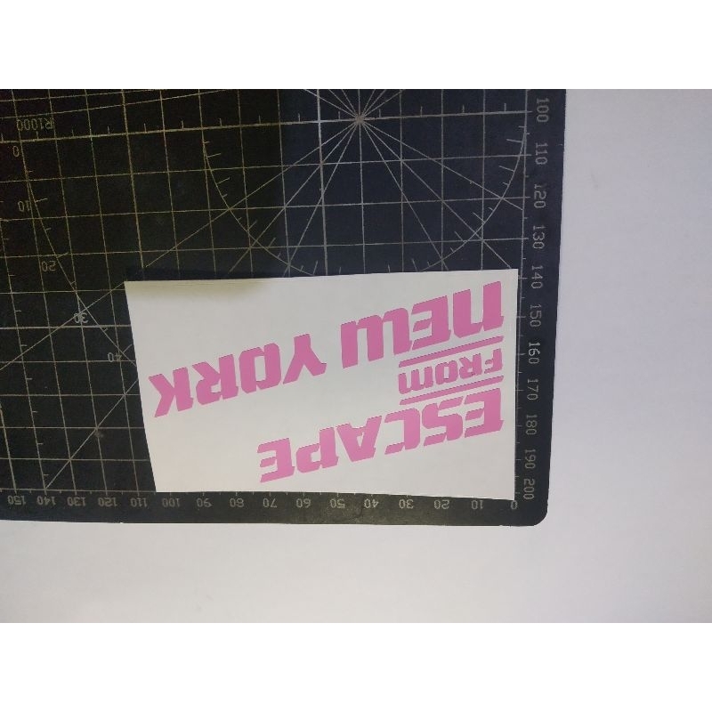 

cutting stiker escape from ny