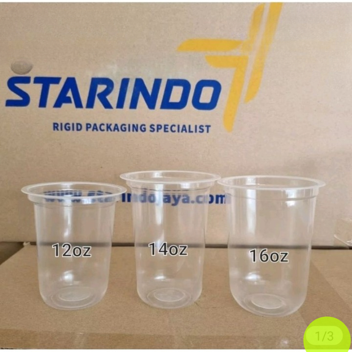 Cup Oval 14 oz Starindo 8 Gram | Cup Oval Starindo Termurah | Cup Oval 14 oz 8 Gram