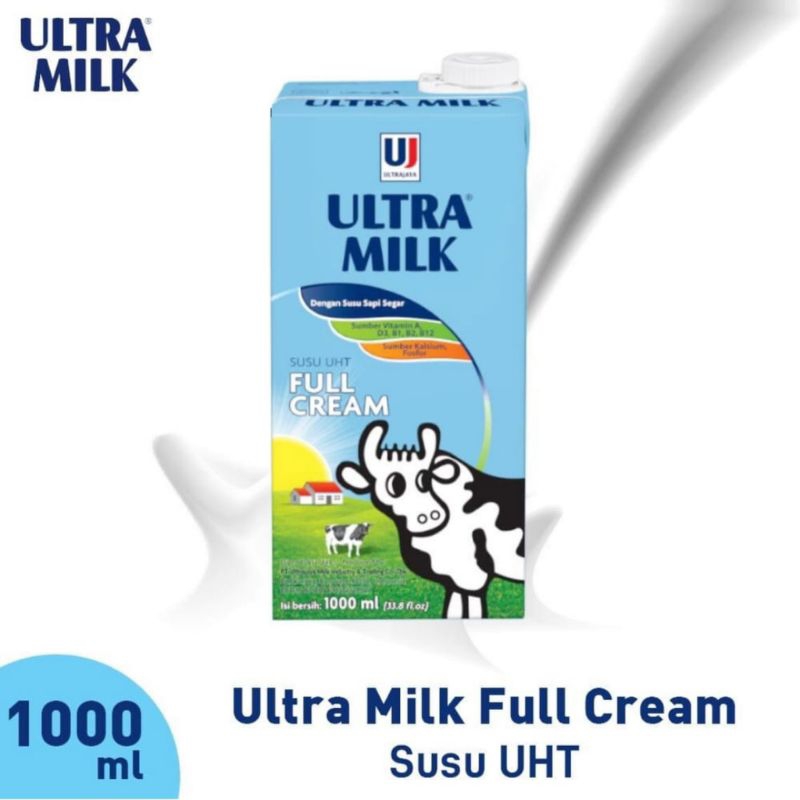 

Susu ultra milk Full Cream 1000 ml ultra milk