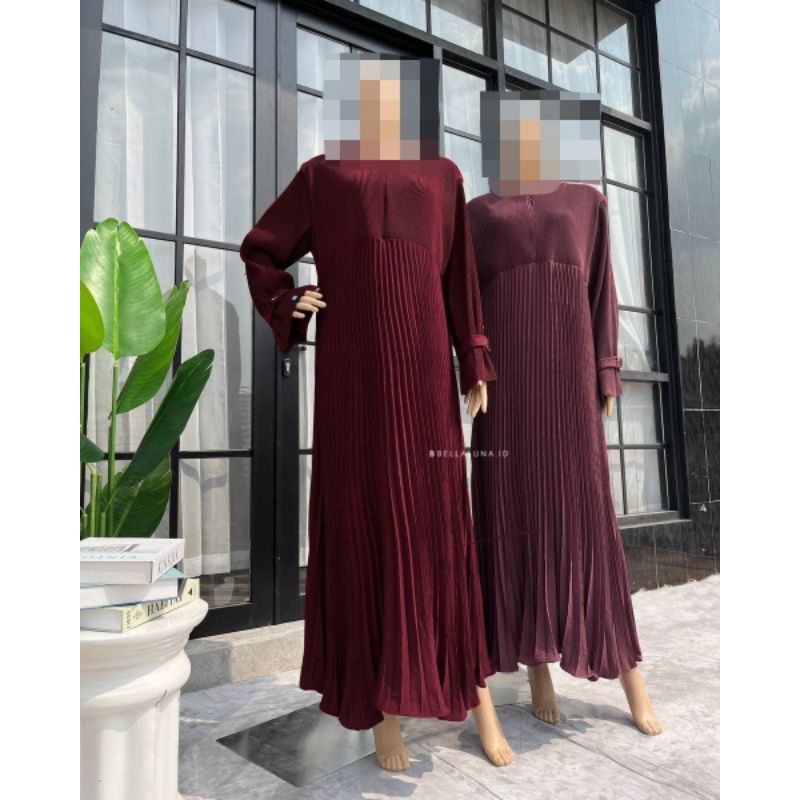 HANA PLEATED DRESS BELLALUNA