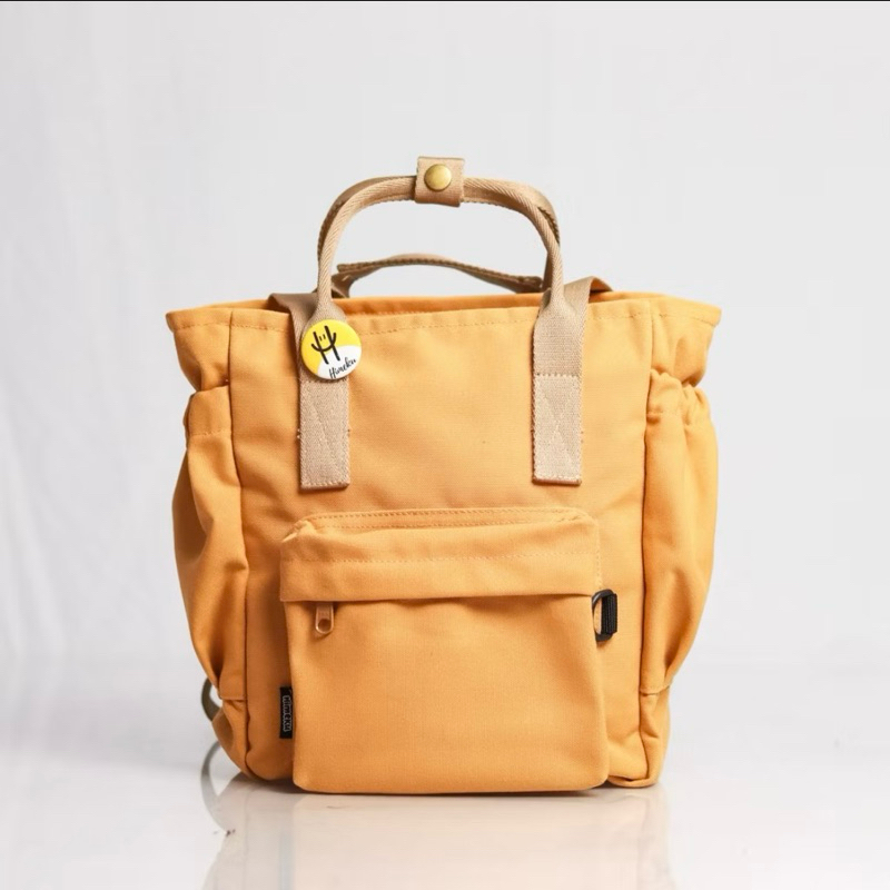 Yello(˶ᵔ ᵕ ᵔ˶) Preloved | TIMY Mini 3in1 Backpack Mustard by HIMEKU