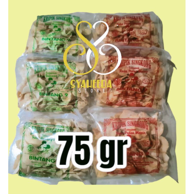 

Keripik Singkong Cap Bintang 9 Khas Madura (75 gr)