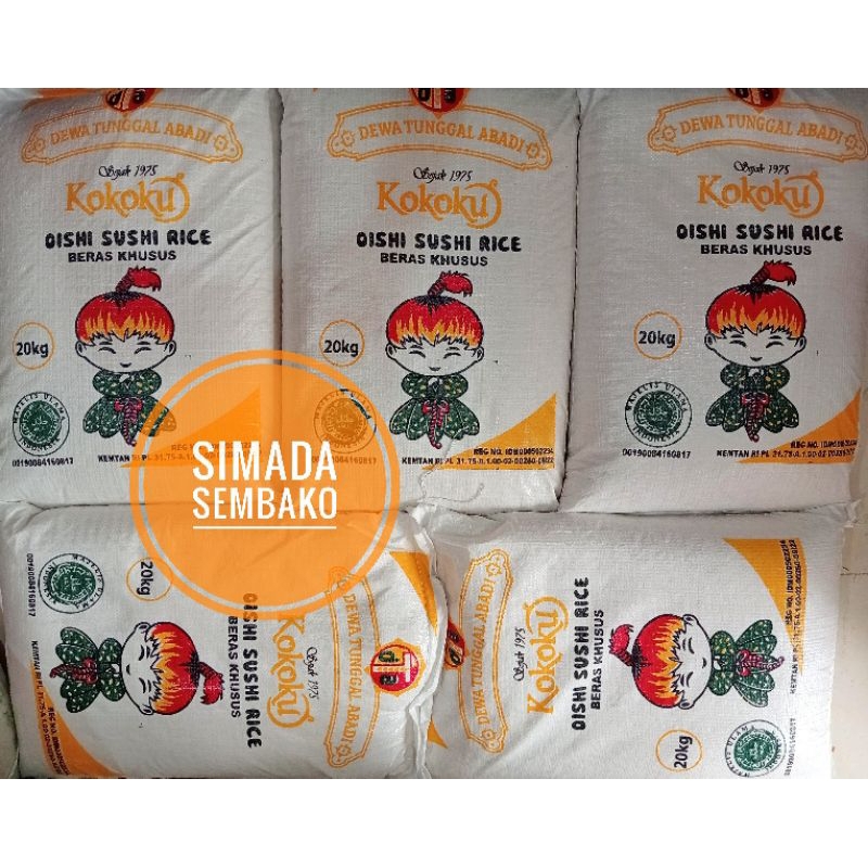 

Beras Japonica Kokoku Oishi Sushi Rice 20kg