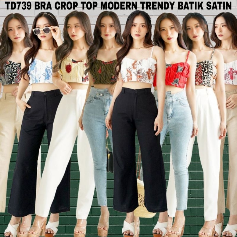 TD739 BRA TANKTOP WANITA BATIK SATIN ORINT PREMIUM TRENDY MODERN#BRA SATIN ATASAN WANITA SEXI EUMMER
