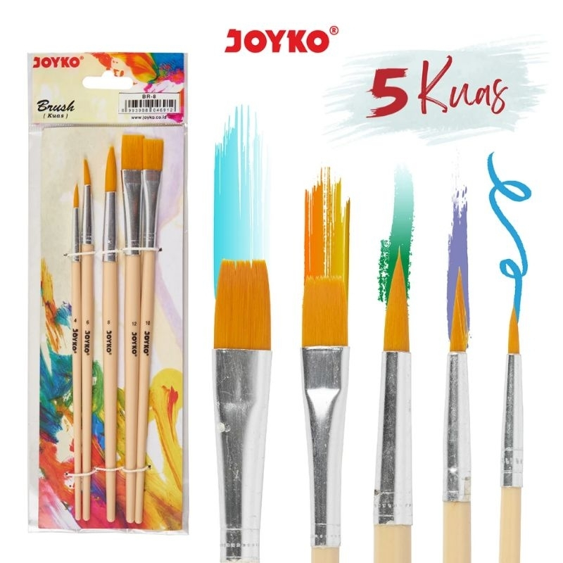 

Kuas Lukis Ekonomis Joyko BR-8 set isi 5 pcs