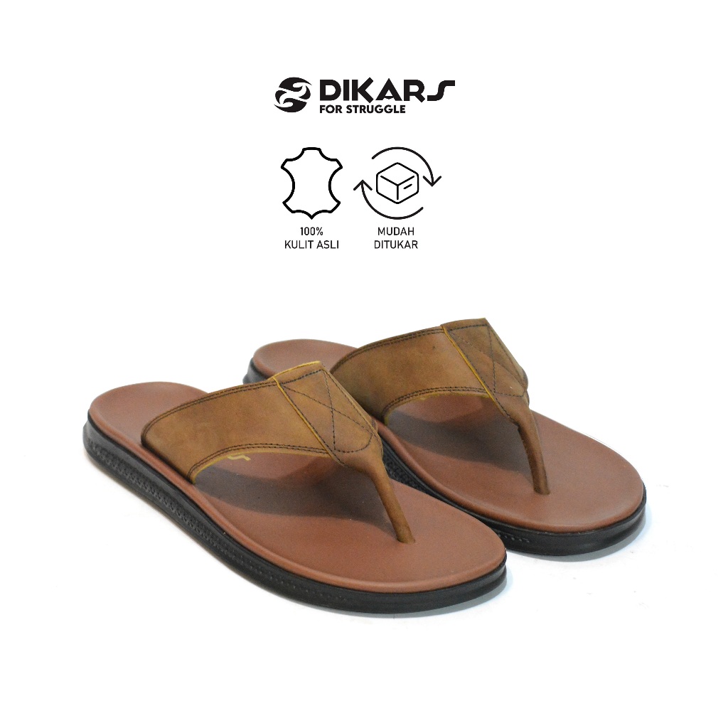 DIKARS - Midle Brown Slippers