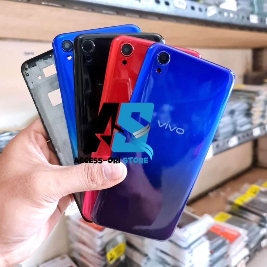 Casing Housing Fullset Backdoor + Frame LCD HP Vivo Y91C 1820 Bekdor Kesing Full Set