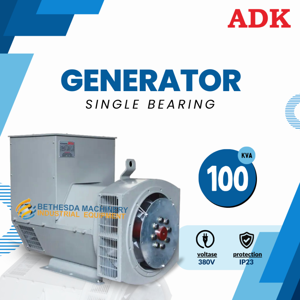 Generator 100 kva ADK Alternator 80 kw 1500 RPM 3 Phase