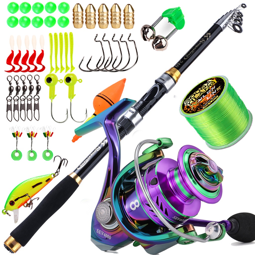 PROMO PANCING SET 1.8M-3.0M JORAN PANCING KACA SERAT TELESKOPIK JORAN PANCING LAUT DAN 5.2:1 RASIO