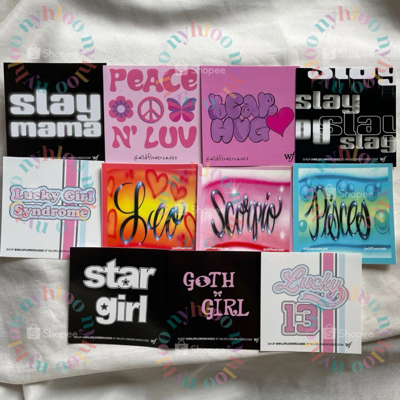 

(READY) WILDFLOWER CASES STICKER TULISAN (PART 5)