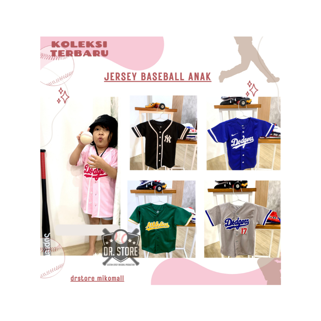 JERSEY BASEBALL ANAK READY STOCK MANHATTAN