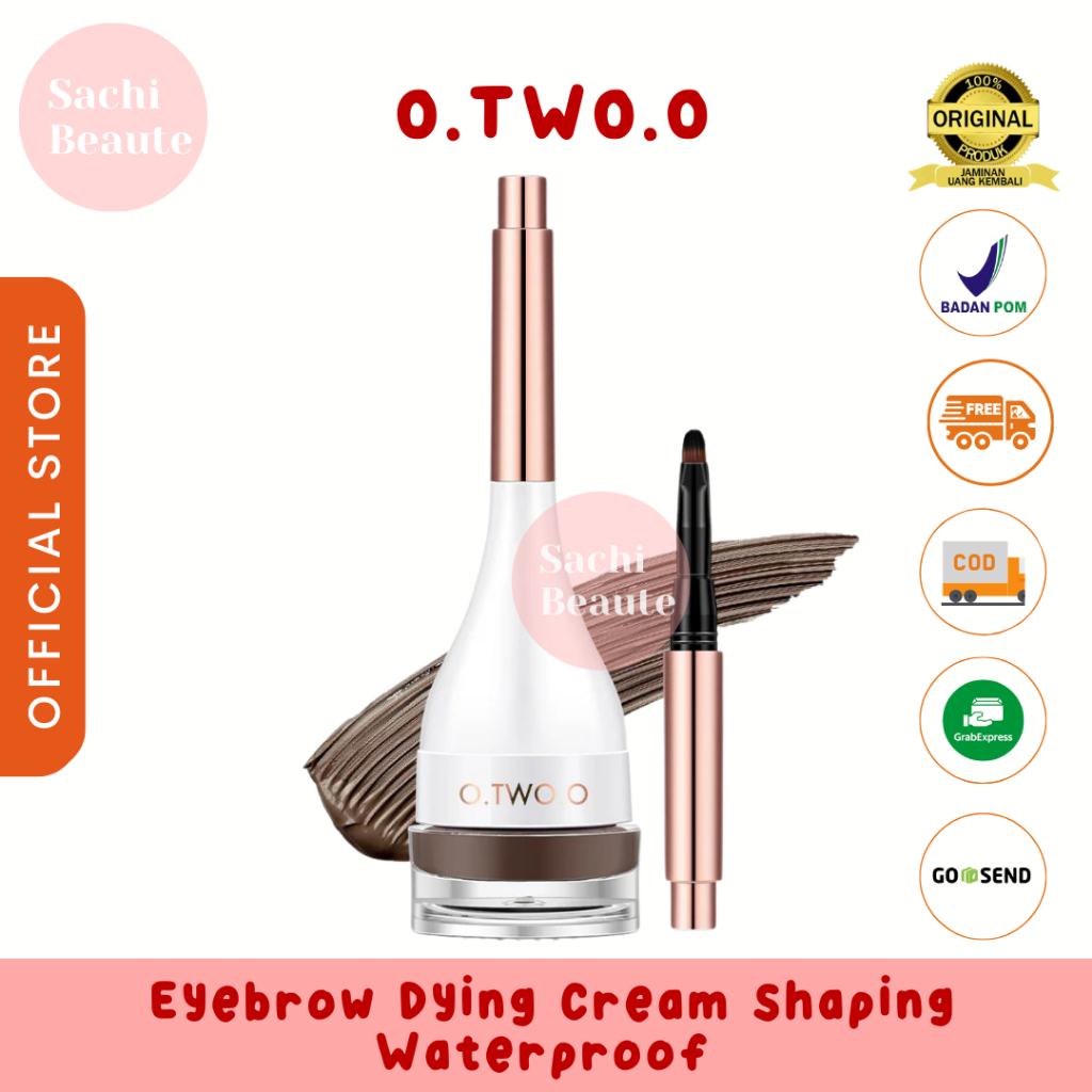 O.TWO.O Waterproof eyebrow cream & powder gel pomade with eyebrow OTWOO