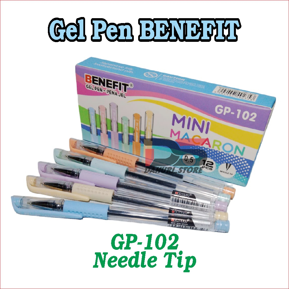 

PULPEN BOLPOIN GEL PEN BENEFIT PENA JEL 0.5mm GP 102 Harga 3 pcs