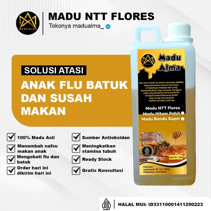 

Terlarisss - Madu Asli Murni Alma Grade A Variant Nektar 100% Alami Pure Natural Raw Honey