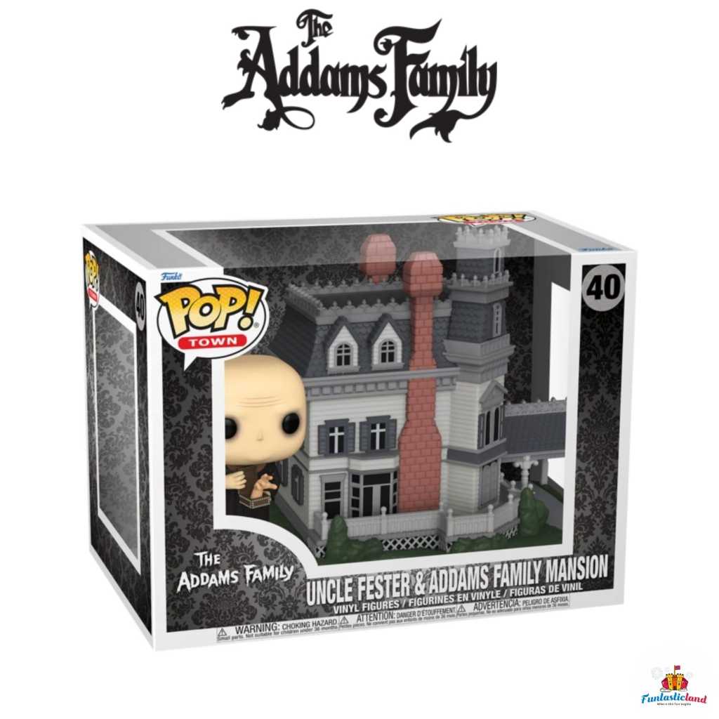 Funko POP Town Television The Addams Family (1964) - Uncle Fester & Addams Family Mansion  #40