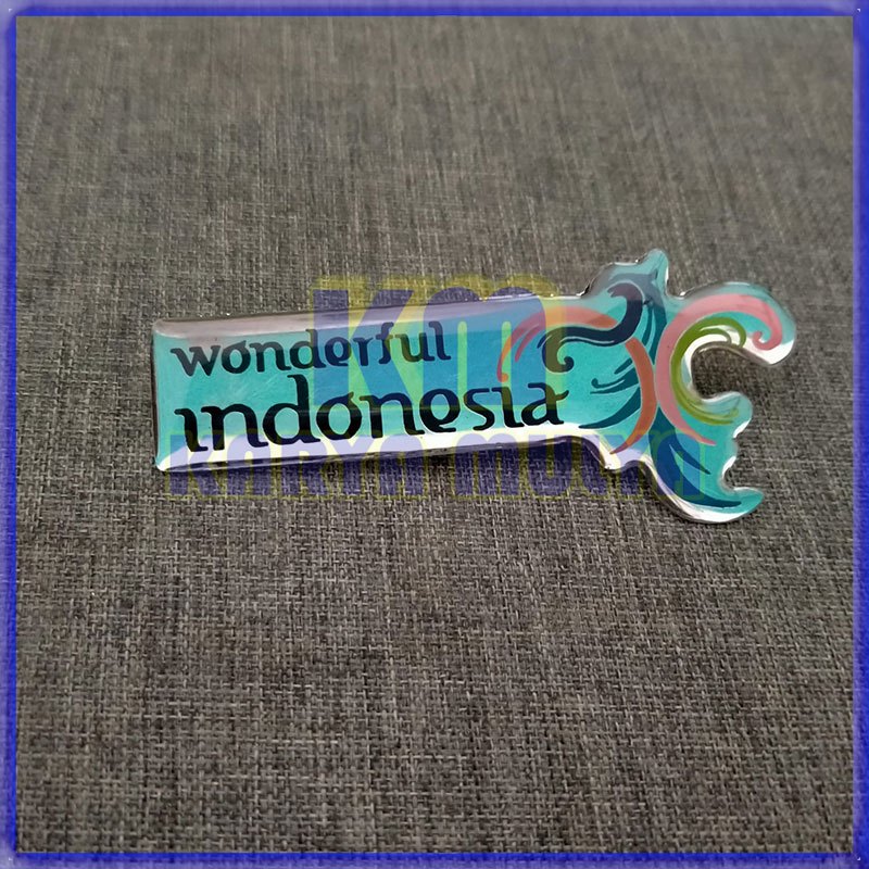 Pin Wonderful Indonesia - Warna Silver - Karya Mulya