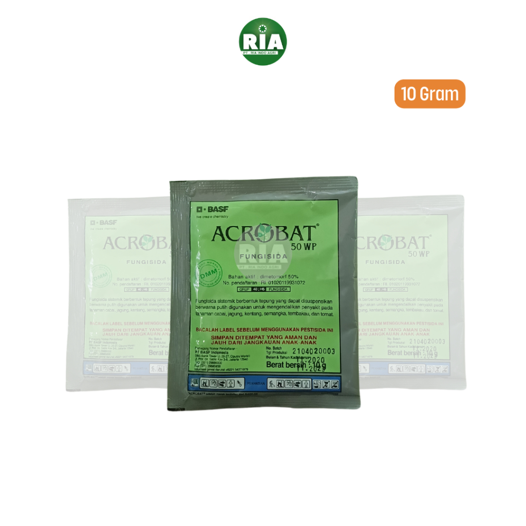 Acrobat 50 WP 10 gram Fungisida Sistemik Obat Jamur Antraknosa Embun Bulu Busuk Daun Pembasmi Hama
