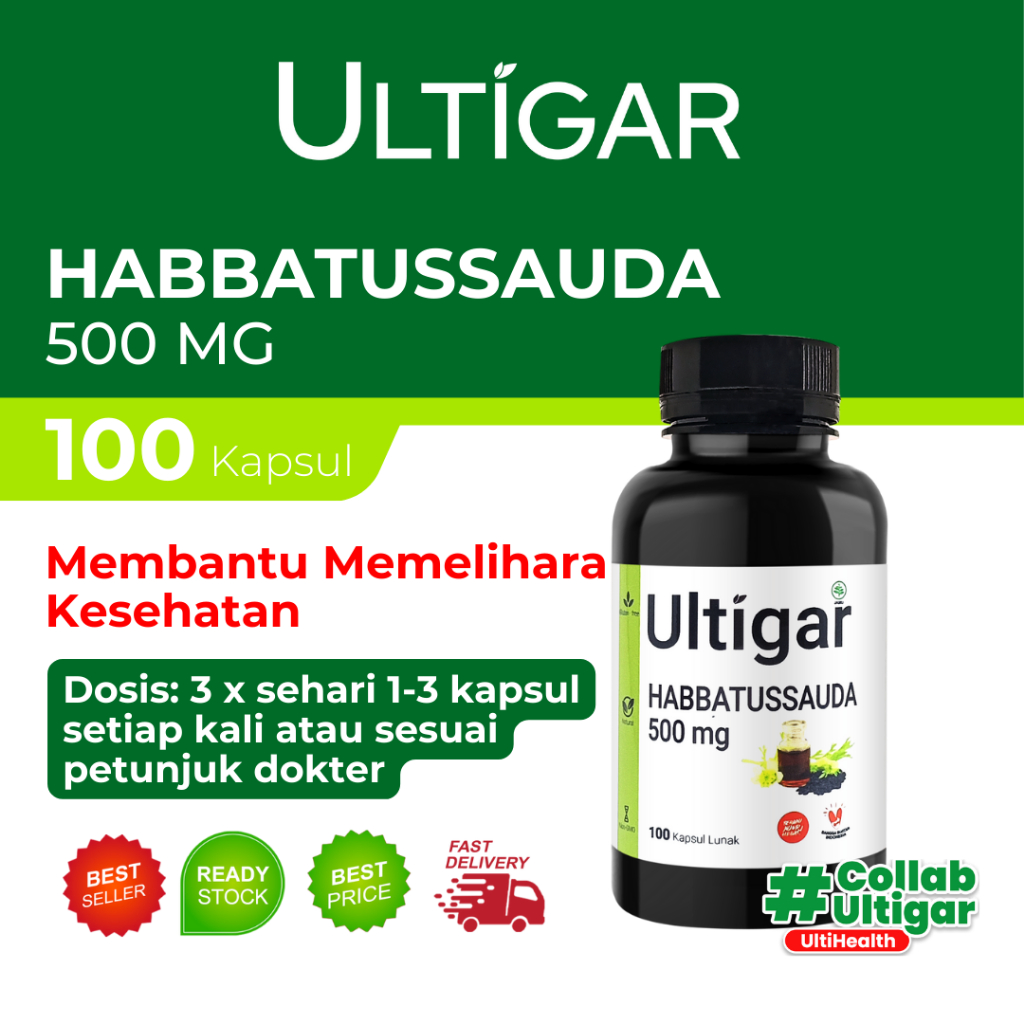 Ultigar Habbatussauda 500 mg ISI 100 KAPSUL LUNAK
