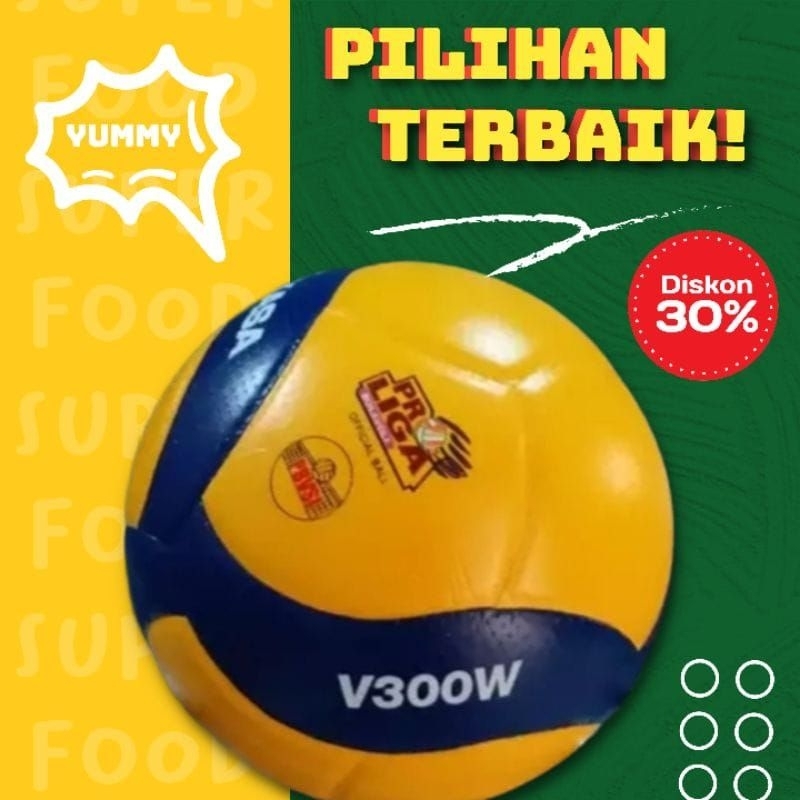 Bola Voly Mikasa V300w,V330 Dan V320 Original Training Ball Size 5