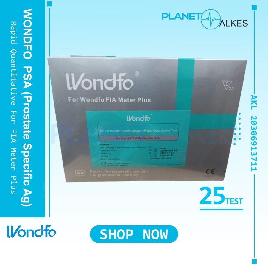 WONDFO PSA (Prostate Specific Antigen) Rapid Test for Wondfo FIA Meter Plus @25T