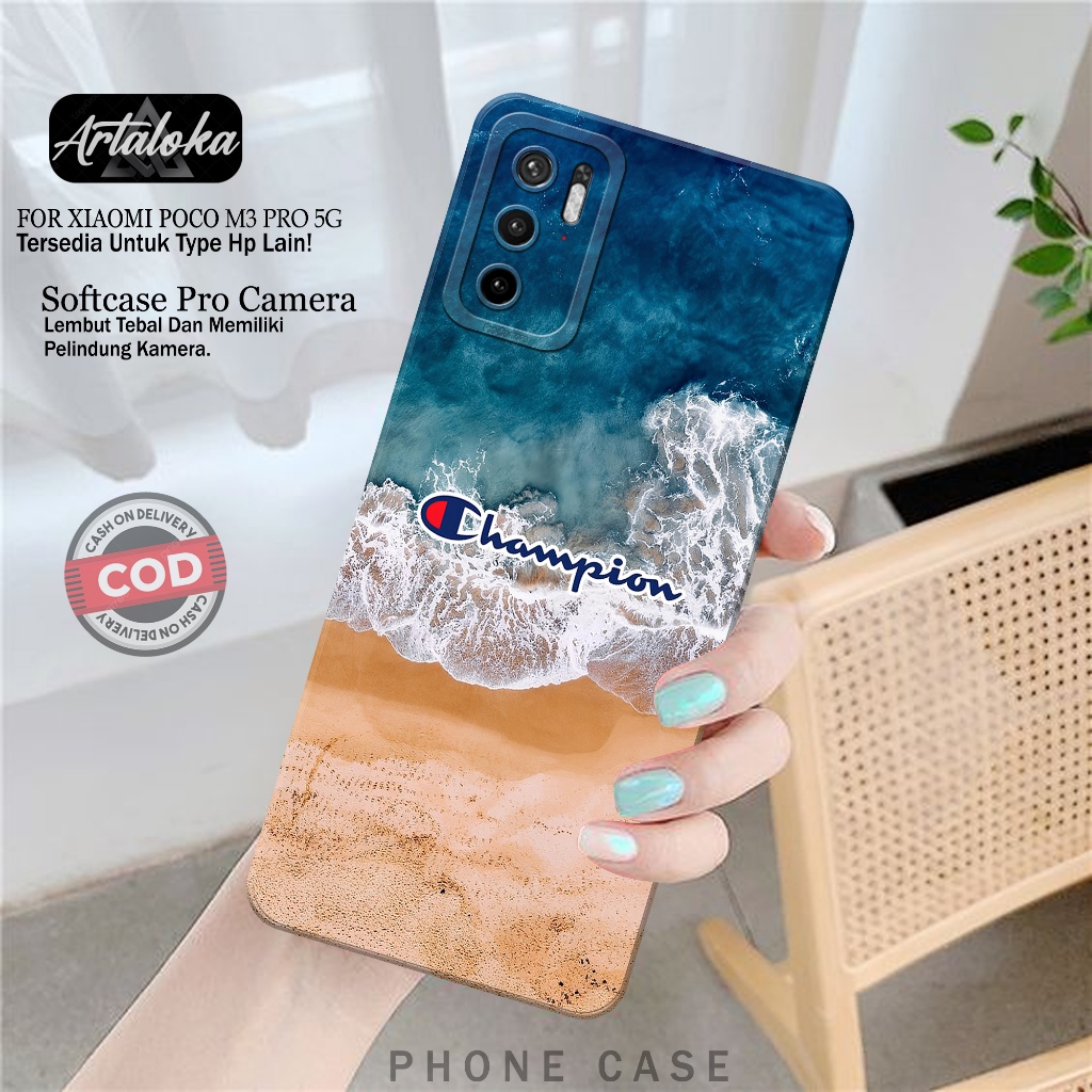 Softcase Hp Xiaomi Poco M3 Pro 5G Fashion Case Branded Case Poco M3 Pro 5G Silikon TPU Pro Camera Ca