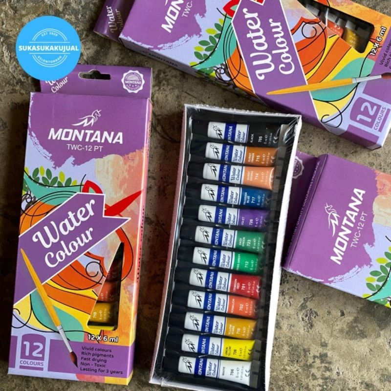 

Water colour cat air montana 12warna
