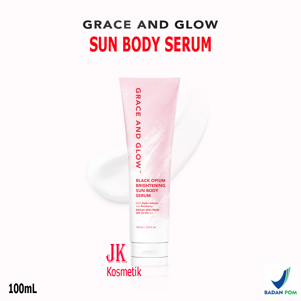 Grace and Glow Brightening Body Serum Sun Lotion SPF 30 - Sunscreen - Sunblock Badan with 100mL