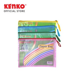 

KENKO Zipper Bag A4 ZB 56JR Jaring Transparan 210 X 297 MM / TAS DOKUMEN DENGAN SLETING - 1 PCS