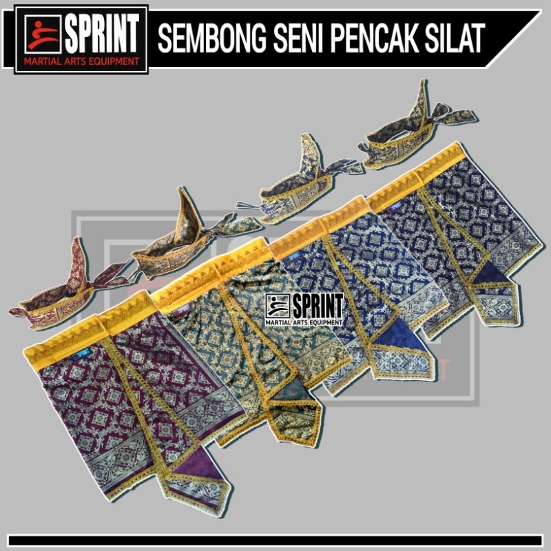 Sembong Silat IPSI - Jarik Seni Pencak Silat - Aksesories TGR Jurus Tunggal Ganda Kipas IPSI
