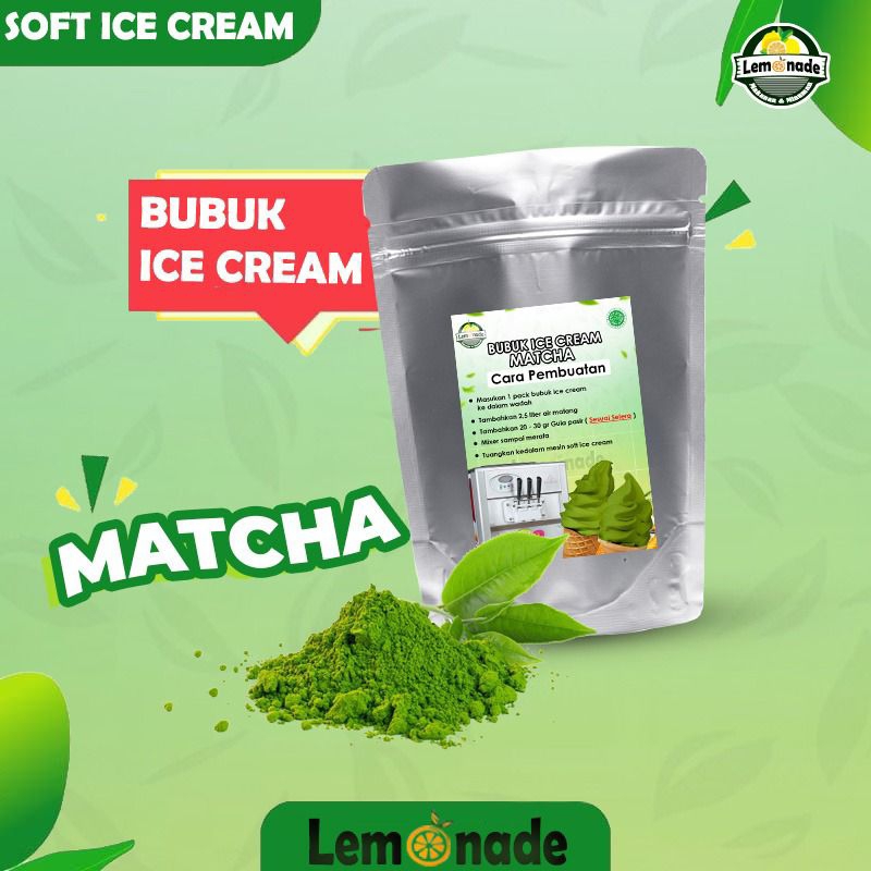 

LEMONADEOFFICIAL- Bubuk Icecream Matcha 1KG PREMIUM 88
