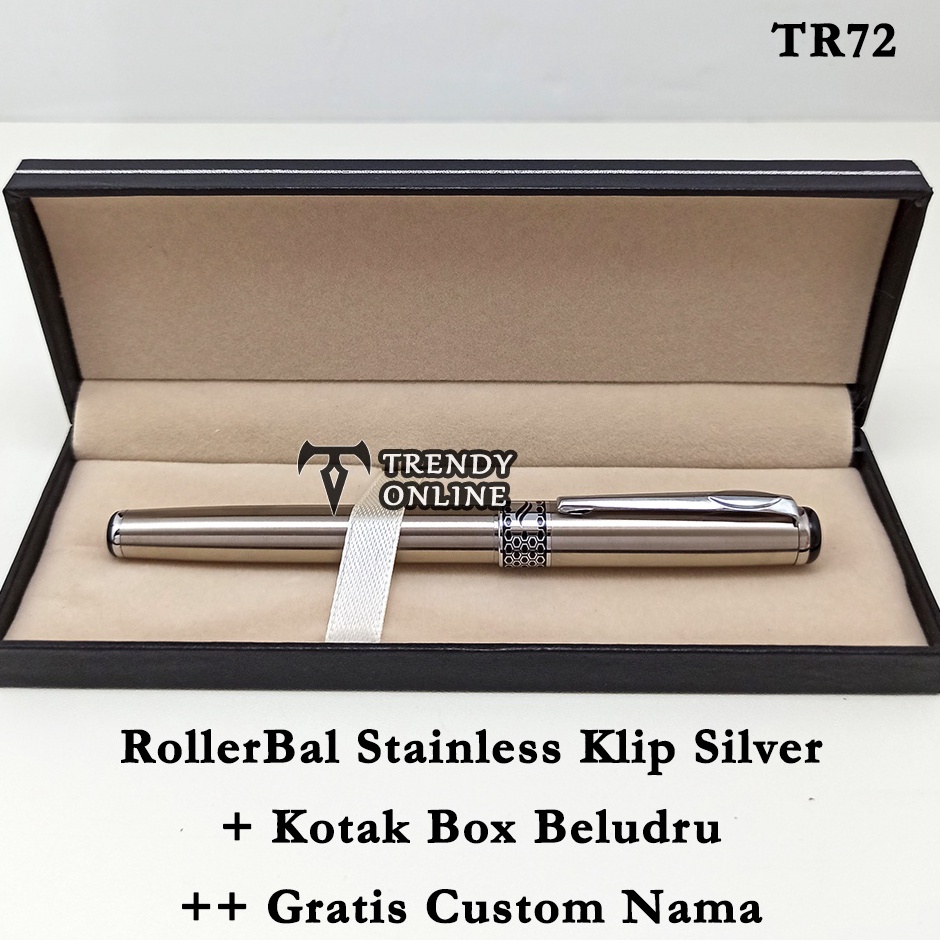

Pulpen Exclusif Roller Ball TR72 dengan Box Exclusif FREE Cetak Nama Ball Point Promosi Custom Grafir KODE C6T5